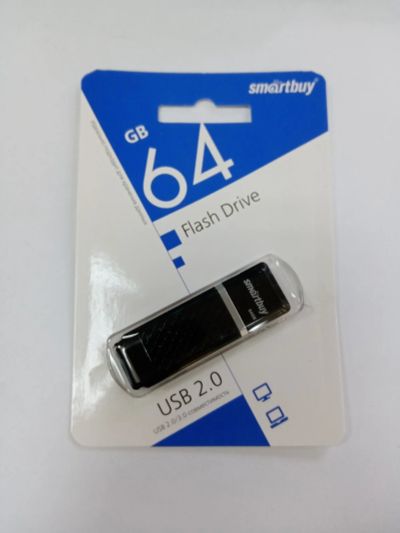 Лот: 17004377. Фото: 1. Флешка USB 2.0 64GB Smartbuy Quartz... USB-флеш карты