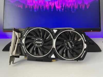 Лот: 18432872. Фото: 1. Видеокарта MSI Radeon RX 570 armor... Видеокарты