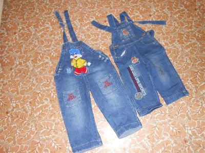 Лот: 2267208. Фото: 1. джинсы с лямками на мальчика 1... Брюки, шорты, джинсы