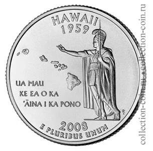 Лот: 11308354. Фото: 1. США 25 центов 2008 года. Серии... Америка