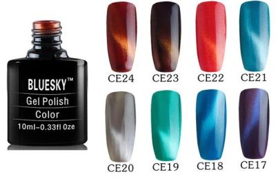 Лот: 9502179. Фото: 1. Кошачий глаз BlueSky серия CE. Лак для ногтей