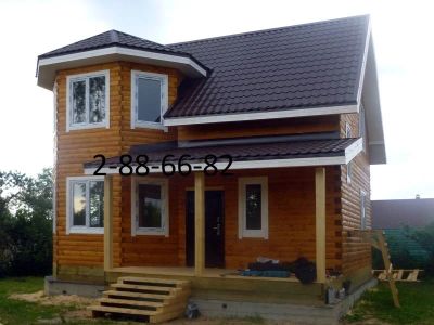 Лот: 12110582. Фото: 1. Дом 7х8 с полумансардным этажом... Срубы, бани, дома