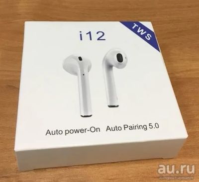 Лот: 14589128. Фото: 1. Наушники bluetooth i12 TWS Black. Наушники, гарнитуры