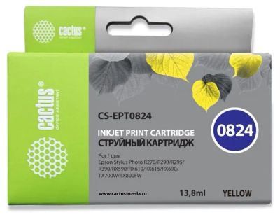 Лот: 24949865. Фото: 1. Картридж_струйный Cactus CS-EPT0824... Картриджи, расходные материалы