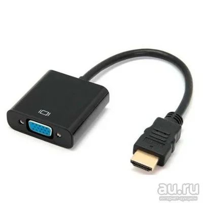 Лот: 11896878. Фото: 1. Переходник VGA-HDMI. Подключаем... Шлейфы, кабели, переходники