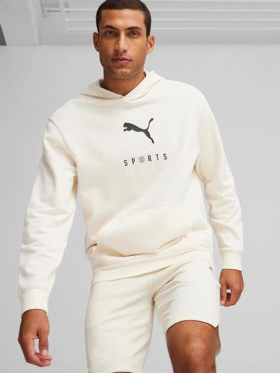 Лот: 22446553. Фото: 1. Худи мужское PUMA, Бежевый. Другое (спортивная одежда)