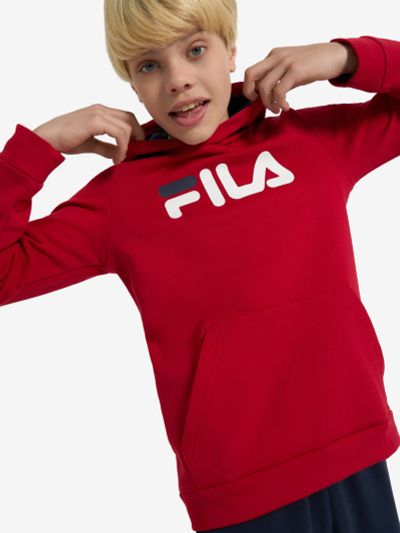 Лот: 25536657. Фото: 1. Худи для мальчиков FILA, Красный. Другое (спортивная одежда)