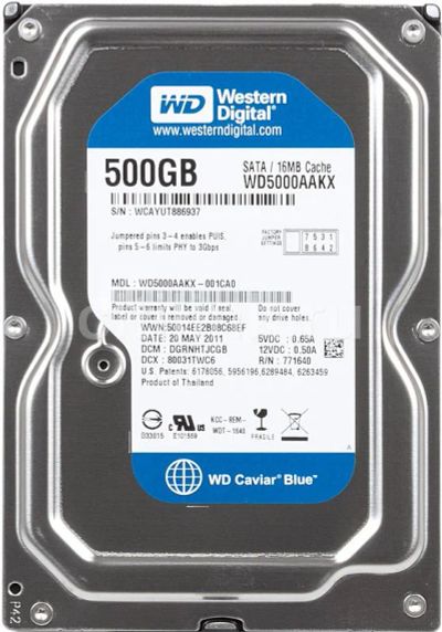 Лот: 5752762. Фото: 1. Жесткий диск Western Digital WD5000AAKX... Жёсткие диски (HDD)