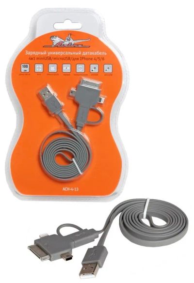 Лот: 19642563. Фото: 1. Кабель USB-4b1 microUSB, miniUSB... Дата-кабели, переходники