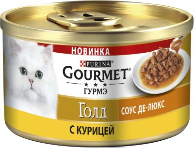 Лот: 15056072. Фото: 1. (Гурме) Gold Курица 85г конс... Корма
