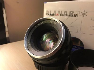 Лот: 15575408. Фото: 1. Carl Zeiss Planar 50mm f1.4 для... Объективы