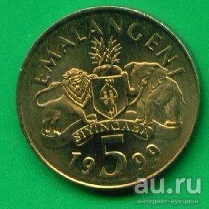 Лот: 8752101. Фото: 1. Свазиленд 5 эмалангени 1999 (з32... Африка