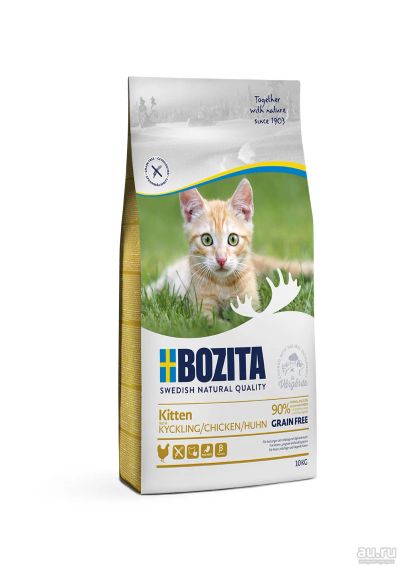 Лот: 17671489. Фото: 1. Bozita (Бозита) Kitten Grain Free... Корма