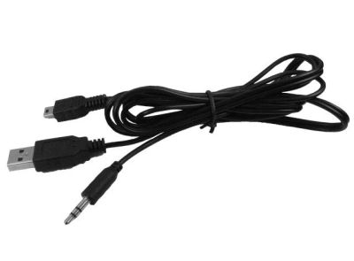 Лот: 5924271. Фото: 1. Кабель miniUSB - USB+Jack3.5... Шлейфы, кабели, переходники