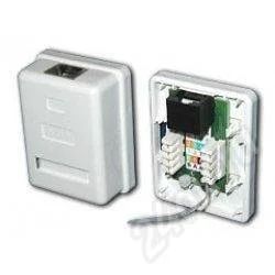Лот: 421406. Фото: 1. Розетка 5e белая 1*RJ45. Другое (сетевые устройства)