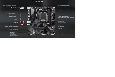 Лот: 21374072. Фото: 1. Материнка am5 Gigabyte B650M-D2H... Материнские платы
