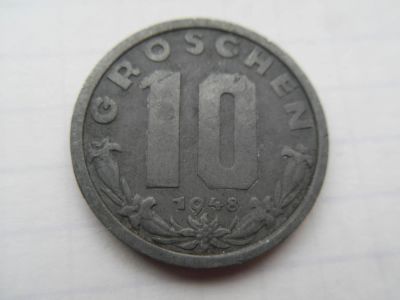 Лот: 9152507. Фото: 1. Австрия 10 грошей 1948. Германия и Австрия