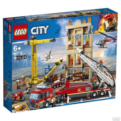 Лот: 13697521. Фото: 1. Конструктор LEGO City Fire 60216... Конструкторы