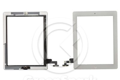 Лот: 16537004. Фото: 1. Тачскрин для iPad2 + кнопка HOME... Дисплеи, дисплейные модули, тачскрины