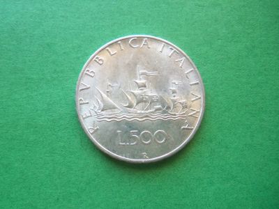 Лот: 19528417. Фото: 1. 500 лир 1966 г. Италия.Корабли... Европа