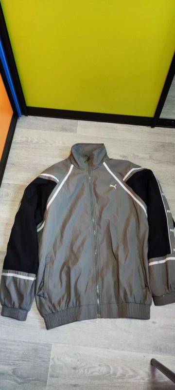 Лот: 19487859. Фото: 1. Мастерка олимпийка puma цвет хаки. Спортивные костюмы