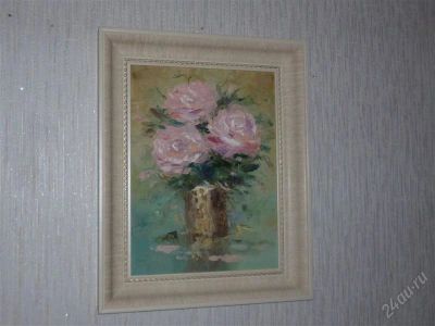 Лот: 2781175. Фото: 1. Картина "РОЗЫ" 30*40. Картины, гравюры