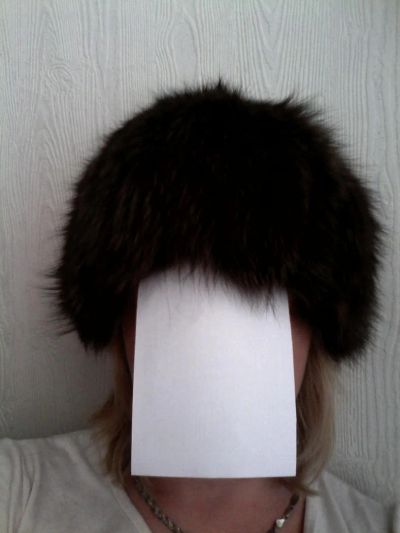 Лот: 8210316. Фото: 1. Шапка-сноп, нат.песец. Головные уборы