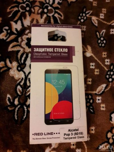 Лот: 10649571. Фото: 1. Защитное стекло Alcatel pop3. Защитные стёкла, защитные плёнки