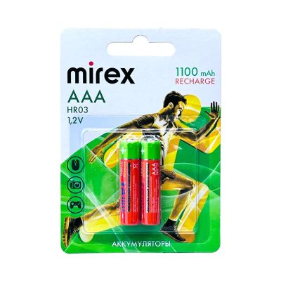 Лот: 22143520. Фото: 1. AKK MIREX AAA (1100mAh) BP-2... Батарейки, аккумуляторы, элементы питания