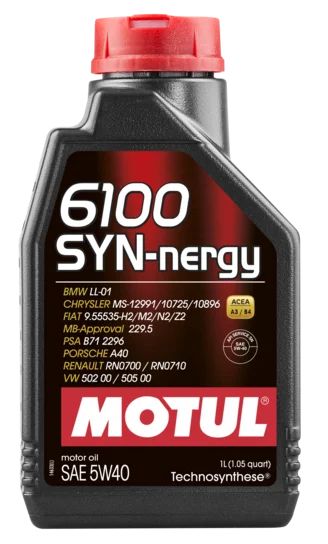 Лот: 20352297. Фото: 1. MOTUL 6100 SYN-NERGY 5W40 1л масло... Масла, жидкости