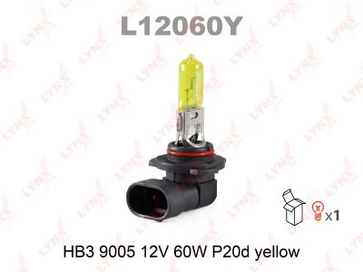 Лот: 8762565. Фото: 1. Лампа LYNXauto L12060Y HB3 9005... Оптика и освещение