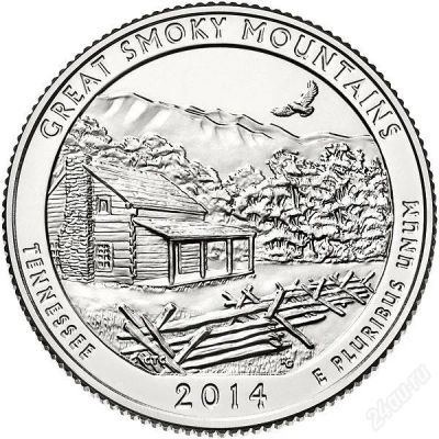 Лот: 3806805. Фото: 1. США 25 центов 2014 года. 21 монета... Америка