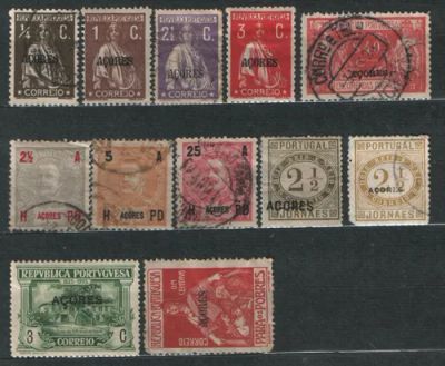Лот: 25783120. Фото: 1. Португ. Азорские острова 1906-25... Марки