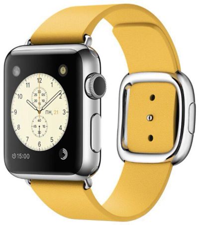 Лот: 8694095. Фото: 1. Apple Watch 38 mm stainless steel... Смарт-часы, фитнес-браслеты, аксессуары