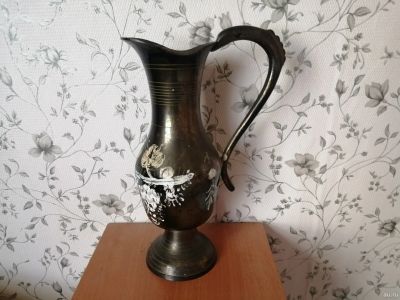 Лот: 14531061. Фото: 1. Кувшин бронзовый старинный. Предметы интерьера и быта