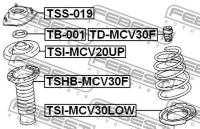 Лот: 18593209. Фото: 1. Проставка пружины нижняя TSI-MCV30LOW... Ходовая, подвеска, рулевое управление