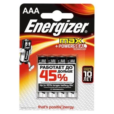 Лот: 22144669. Фото: 1. Элем.пит.ENERGIZER LR03 (BP-4... Батарейки, аккумуляторы, элементы питания