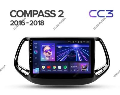 Лот: 20758948. Фото: 1. Магнитола Teyes CC3 Jeep Compass... Автомагнитолы