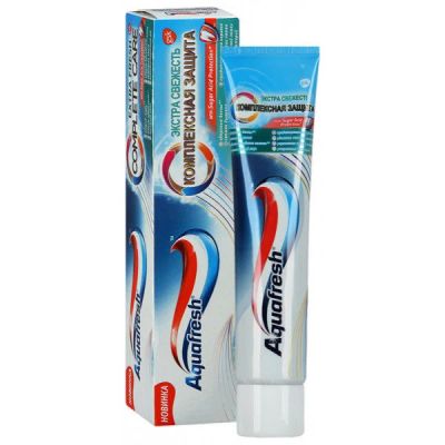 Лот: 14497981. Фото: 1. Aquafresh з/п 100мл комплекс защита... Уход за полостью рта