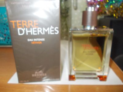 Лот: 15324220. Фото: 1. Terre D'Hermes Eau Intense Vetiver... Мужская парфюмерия