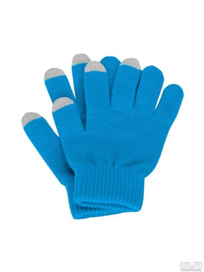 Лот: 17104574. Фото: 1. голубые перчатки для сенсорных... Стилусы, перчатки для экрана