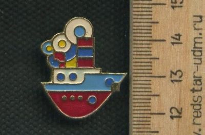 Лот: 17739219. Фото: 1. ( №9535 ) значки детство,Кораблик... Сувенирные