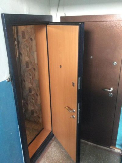 Лот: 4007701. Фото: 1. Дверь входная металлическая с... Двери входные