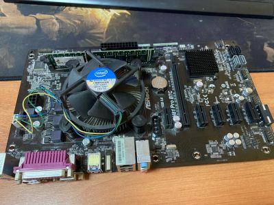 Лот: 19012816. Фото: 1. Комплект Asrock H81 PRO BTC R2... Компьютеры в сборе