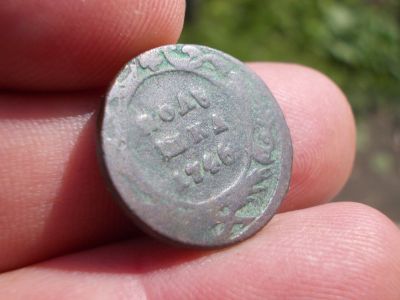 Лот: 14409300. Фото: 1. RRR-!!! Очень редкая полушка-1746... Россия до 1917 года