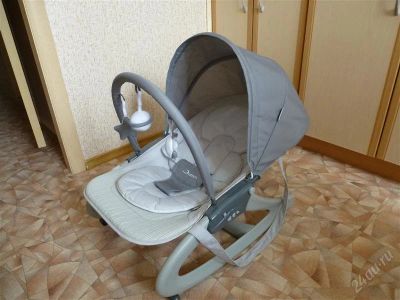Лот: 2554229. Фото: 1. Шезлонг-качалка jetem premium. Ходунки, прыгунки, качели