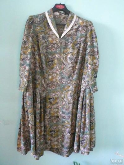 Лот: 5016675. Фото: 1. платье зеленое складки бедра 130... Платья