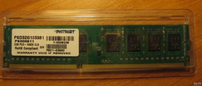 Лот: 13857087. Фото: 1. Память Patriot PSD32G133381H DDR3... Оперативная память