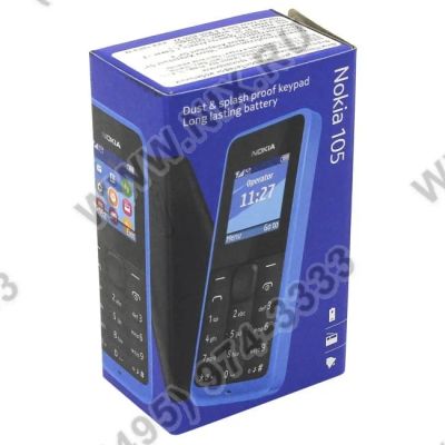 Лот: 3751496. Фото: 1. nokia 105 black. Кнопочные мобильные телефоны