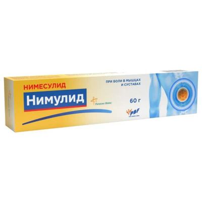 Лот: 25622055. Фото: 1. Нимулид 1% гель 60,0. Лекарства